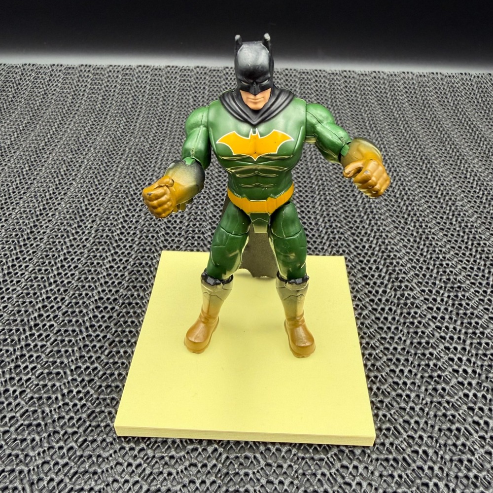 DC Comics Batman Action Figure Green Suit Black Cape Justice League 5 Inch
